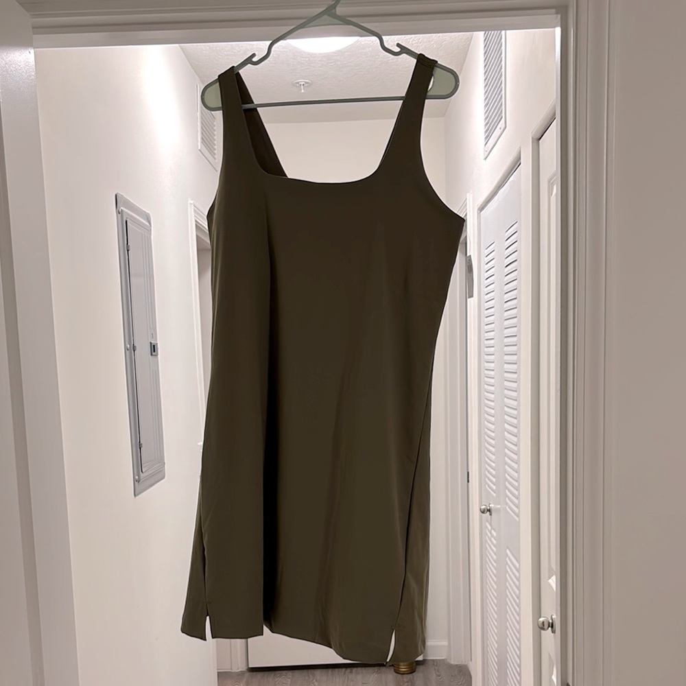 Olive Green Active Dress